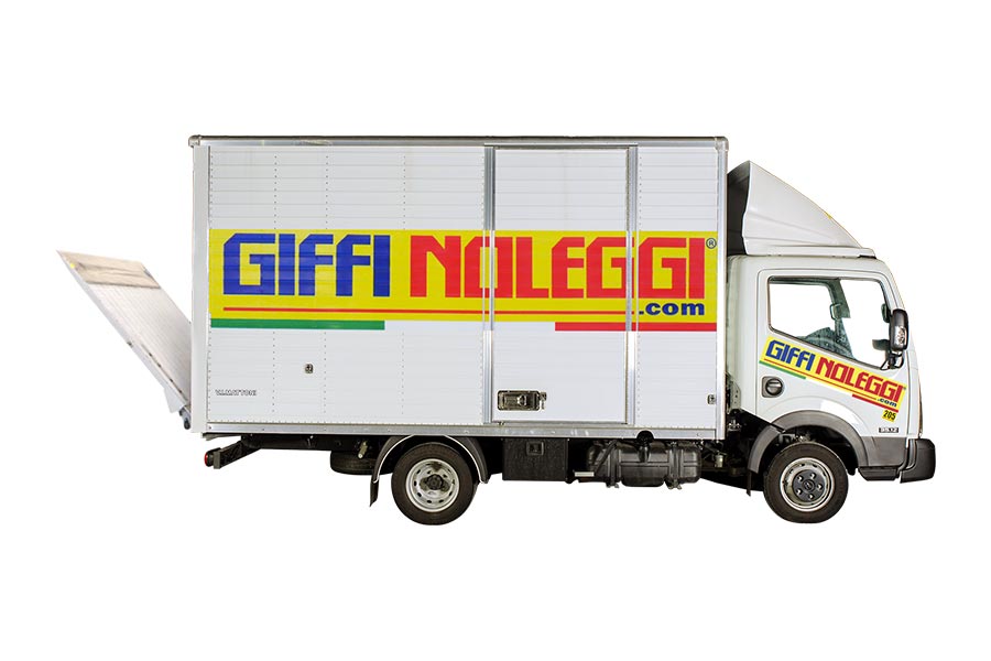 noleggio furgone cubo centinato con sponda idraulica - Giffi Noleggi Modena
