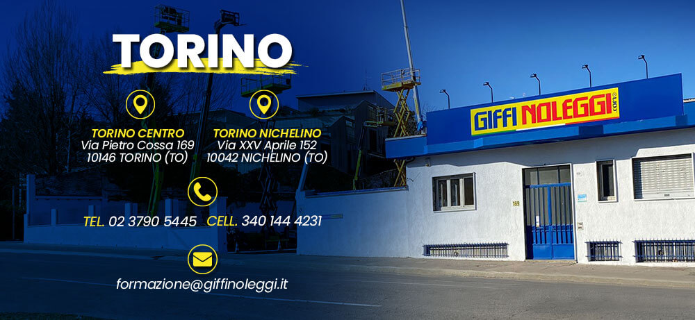 corso piattaforme aeree torino