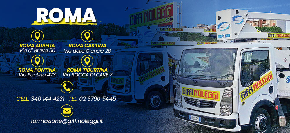 corso piattaforma aerea roma
