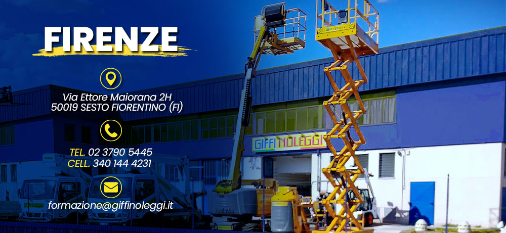 corso per piattaforme aeree a firenze