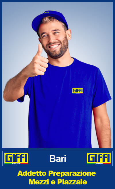 Lavora con noi Preparazione Mezzi e Piazzale Bari