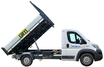 Camion à benne basculante trilatérale pour permis B