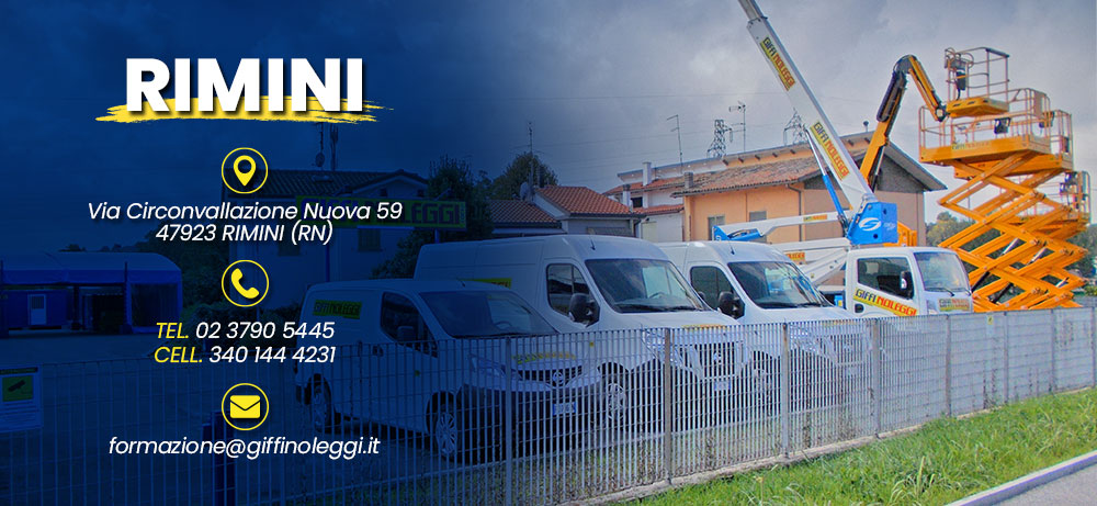 corso piattaforma aerea San Benedetto del Tronto