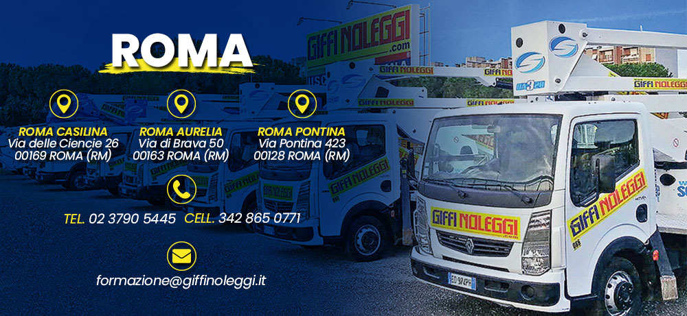 corso piattaforma aerea roma