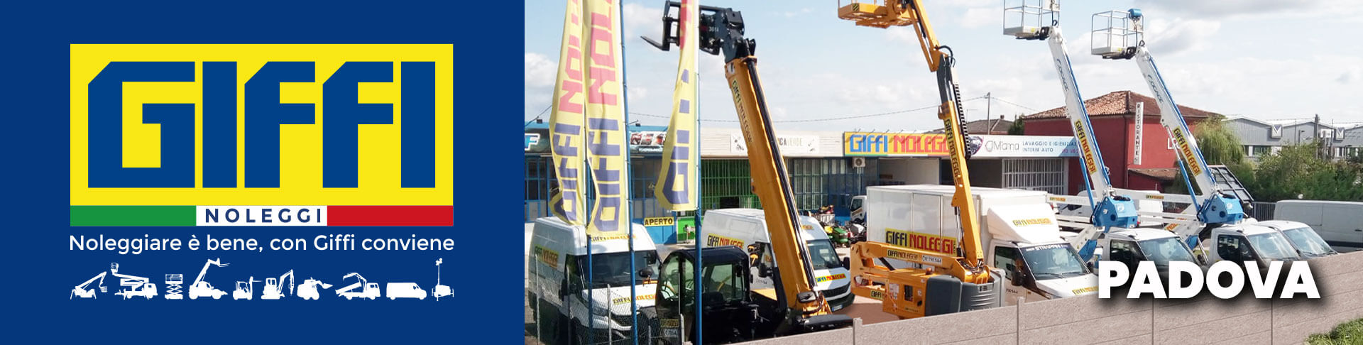 noleggio piattaforme aeree Padova - GIFFI NOLEGGI
