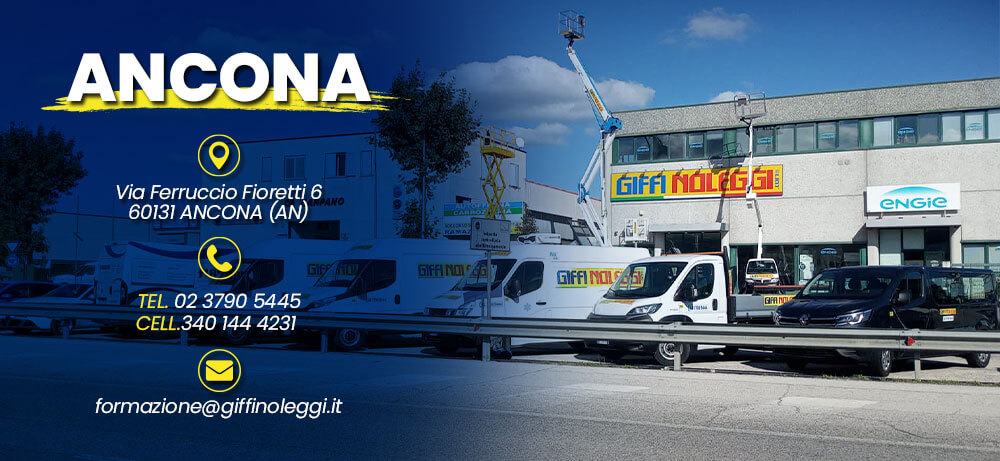 corso piattaforma aerea Ancona