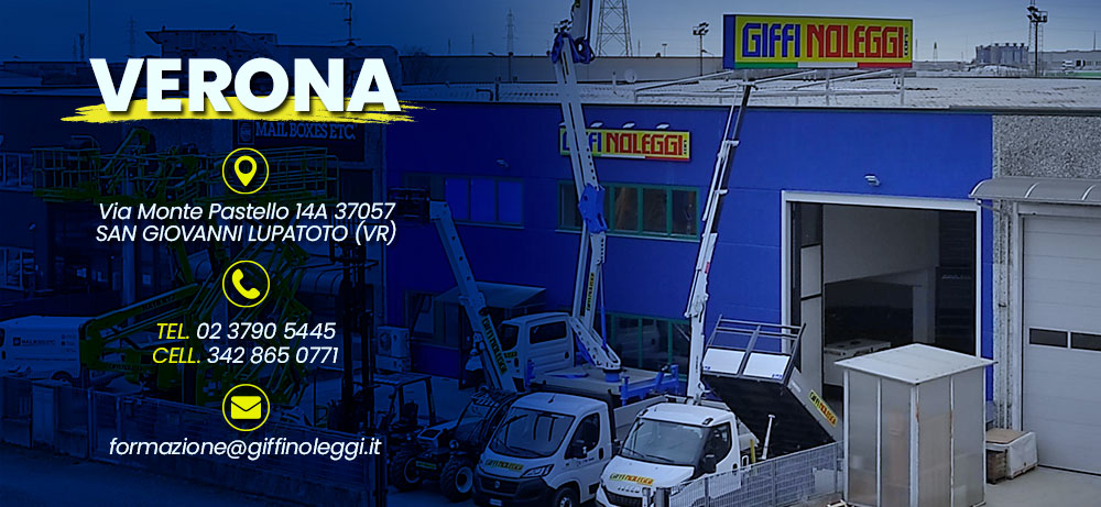 corso per piattaforme aeree a verona