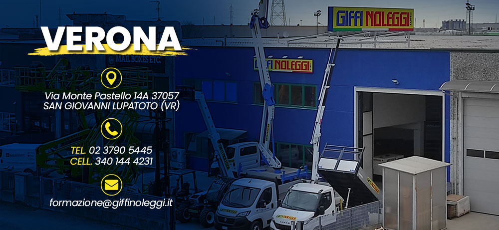 corso per piattaforme aeree a verona