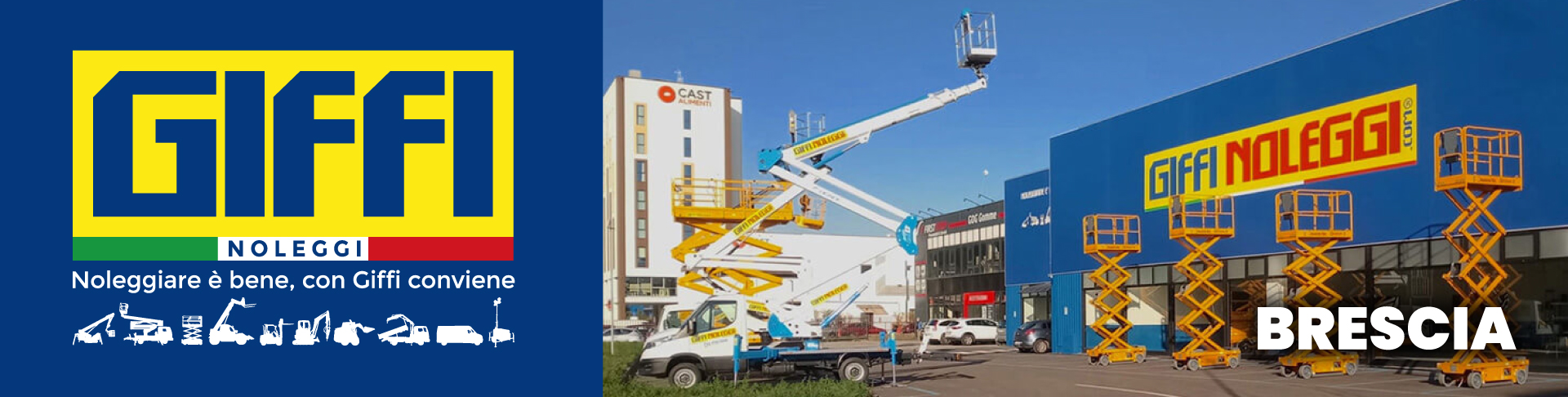 noleggio piattaforme aeree Brescia - GIFFI NOLEGGI