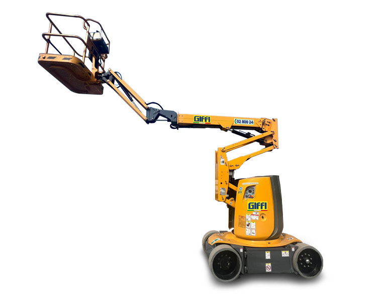 noleggio piattaforma aerea semovente elettrica slim 12 m Milano