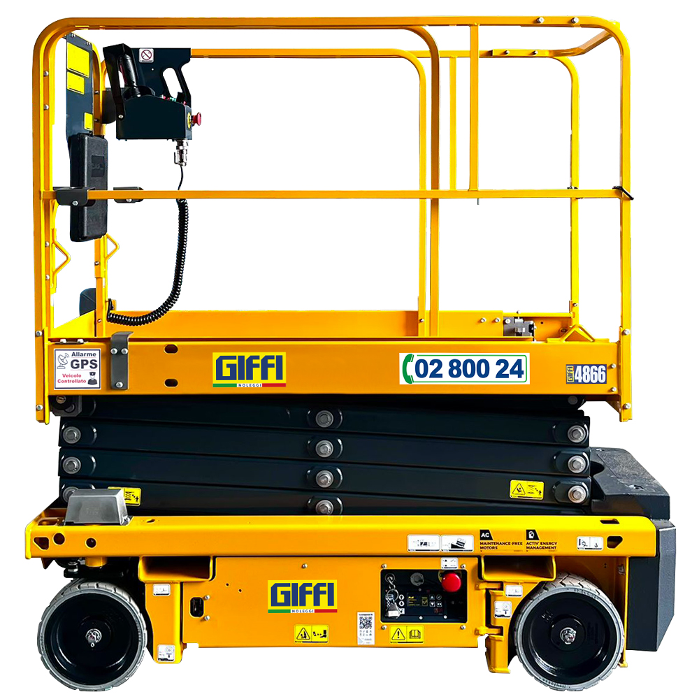 noleggio pantografo elettrico 8 m corto