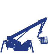 location de nacelles élévatrices araignées, nacelle araignée,